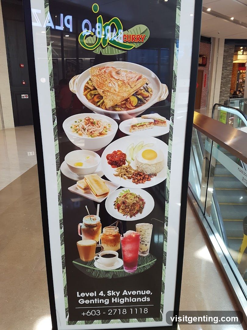 Restaurant Advertisement in Mall