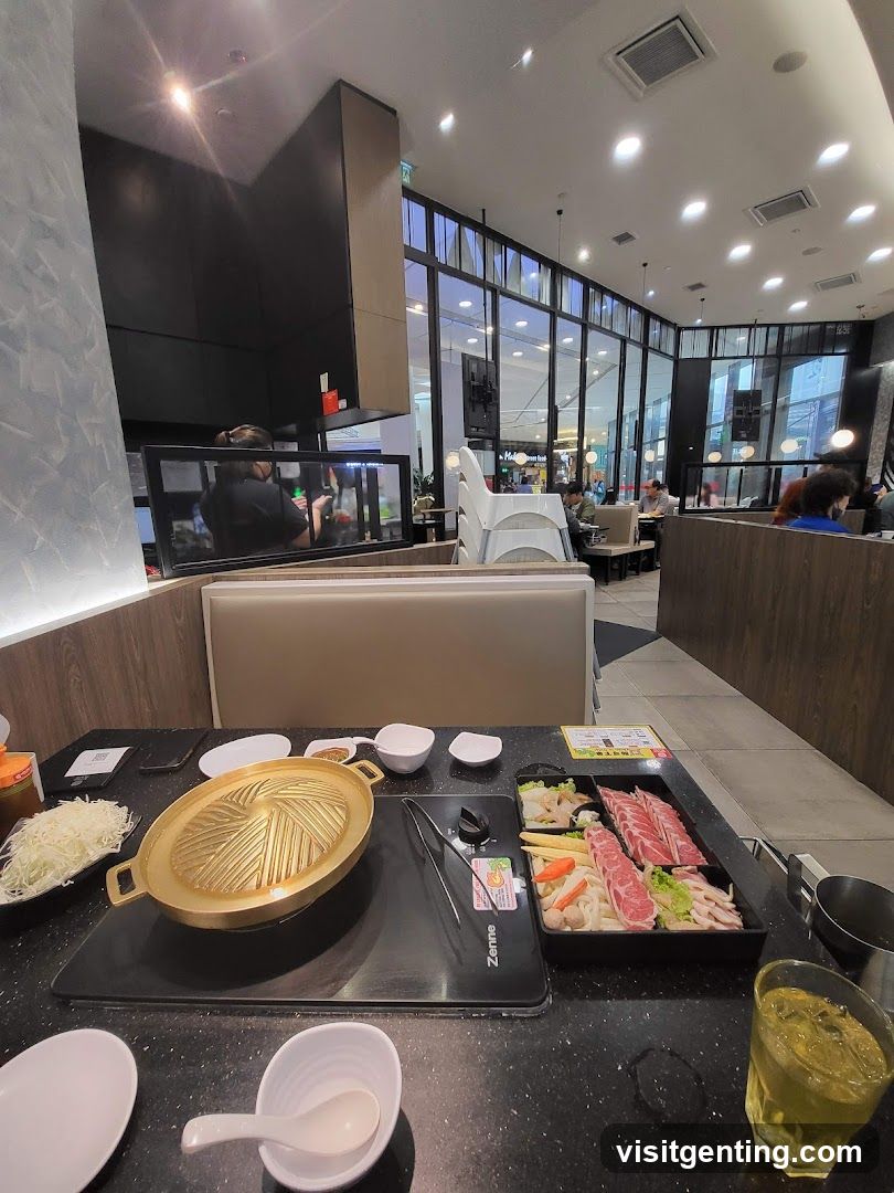 Restaurant Interior with Grill Setup