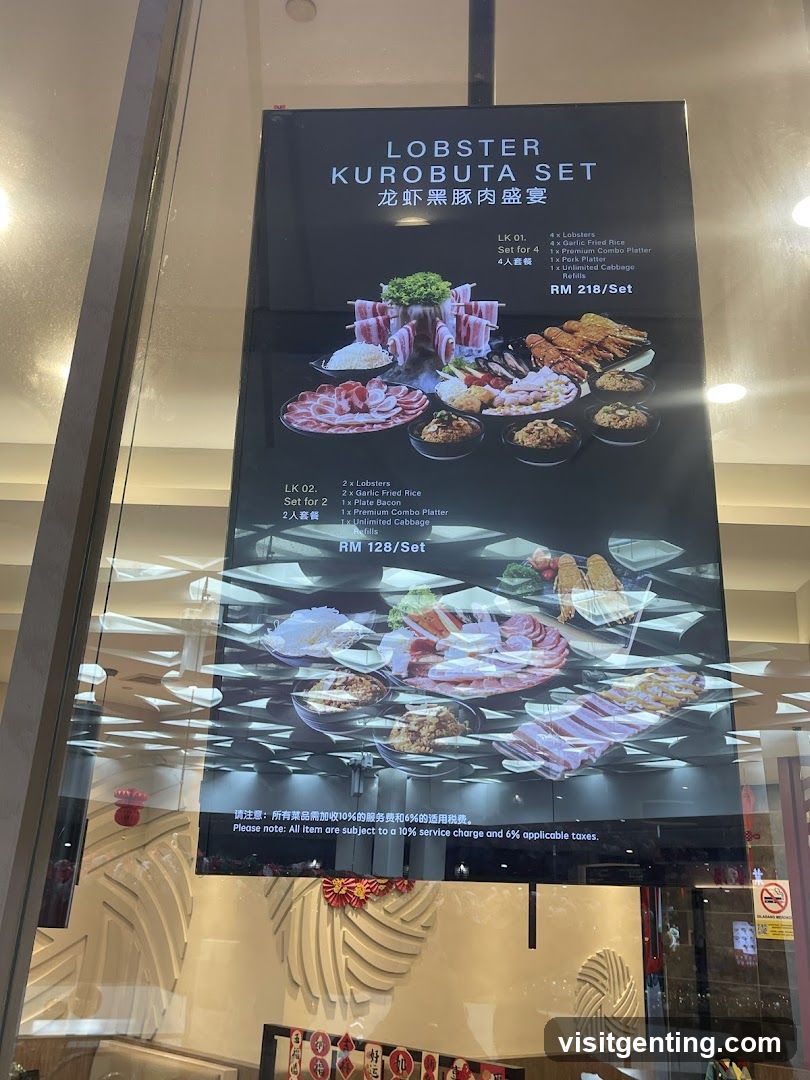 Restaurant Menu Display