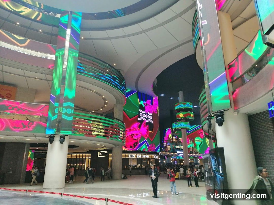 Interior of a modern shopping mall