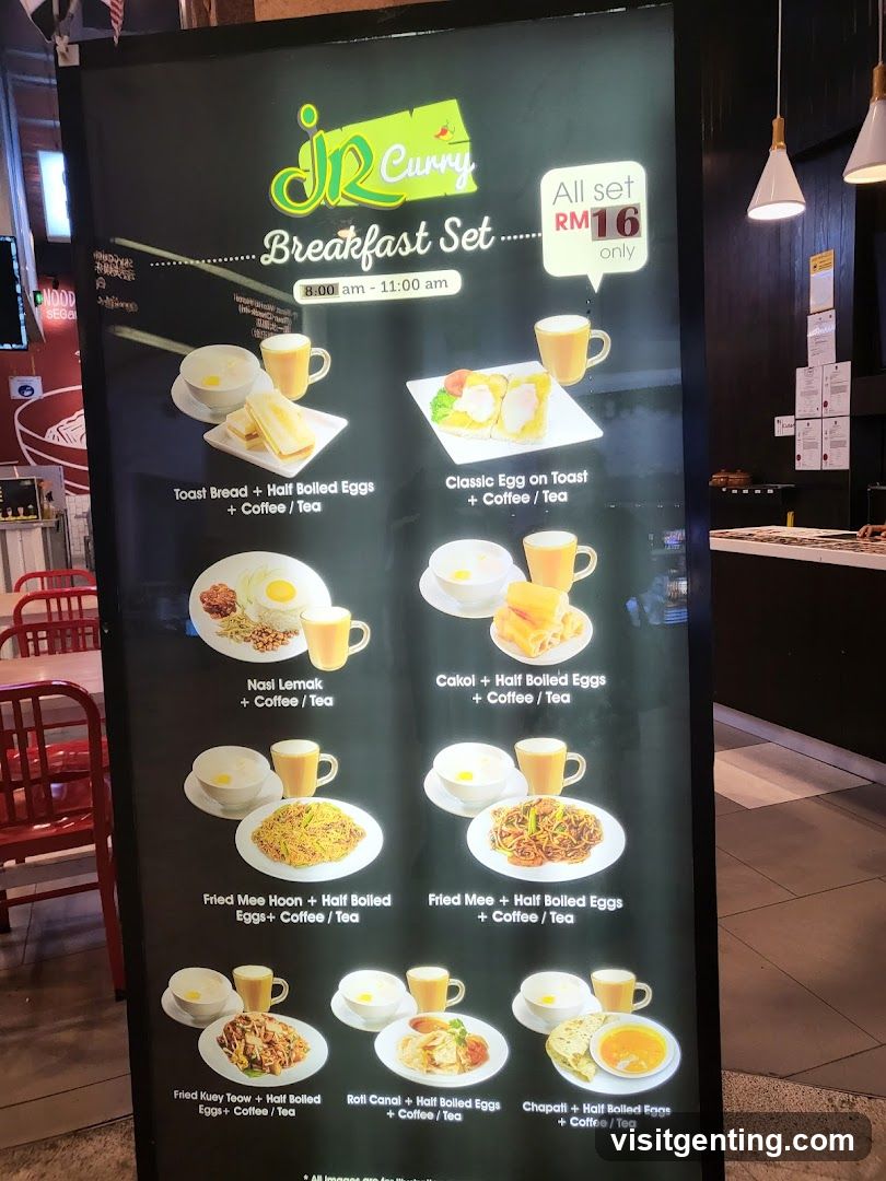 jR Curry Breakfast Set