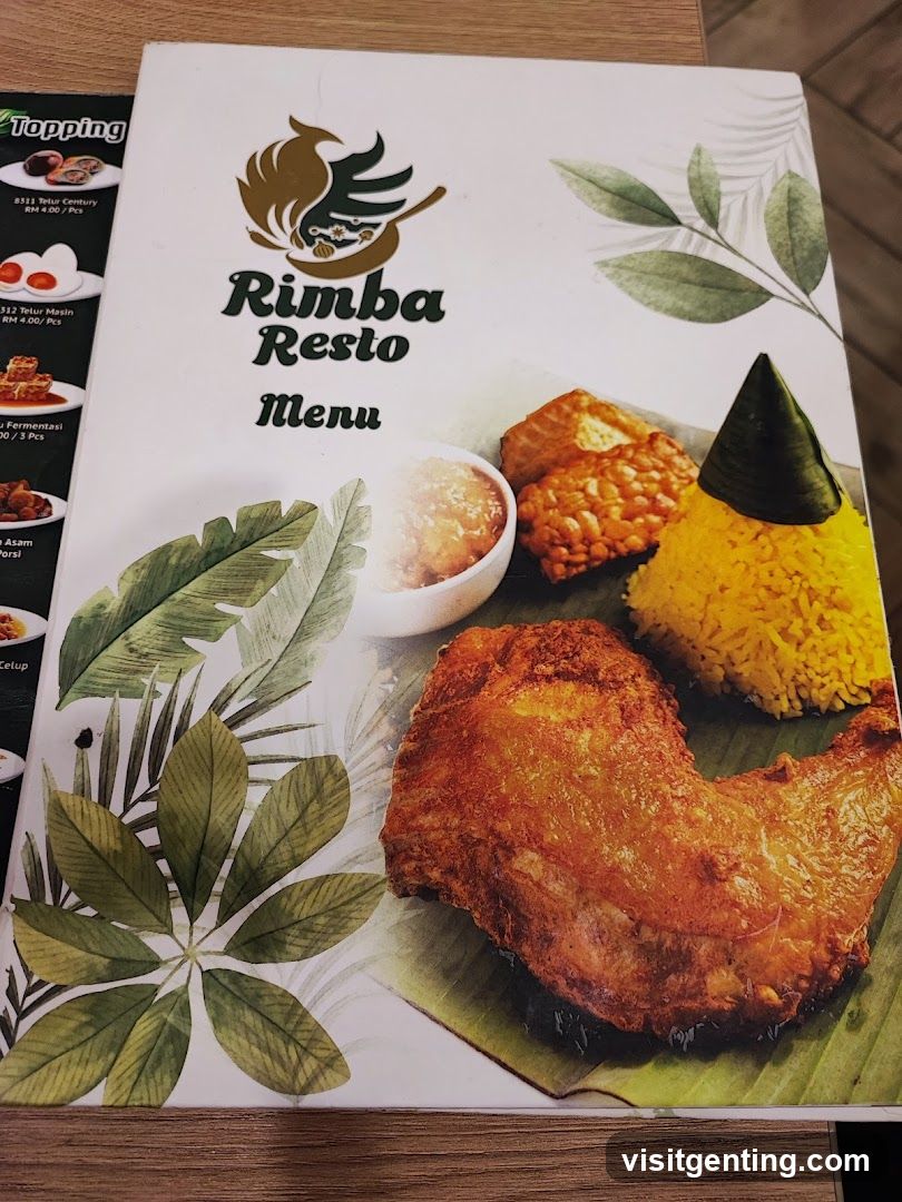 Rimba Resto Menu