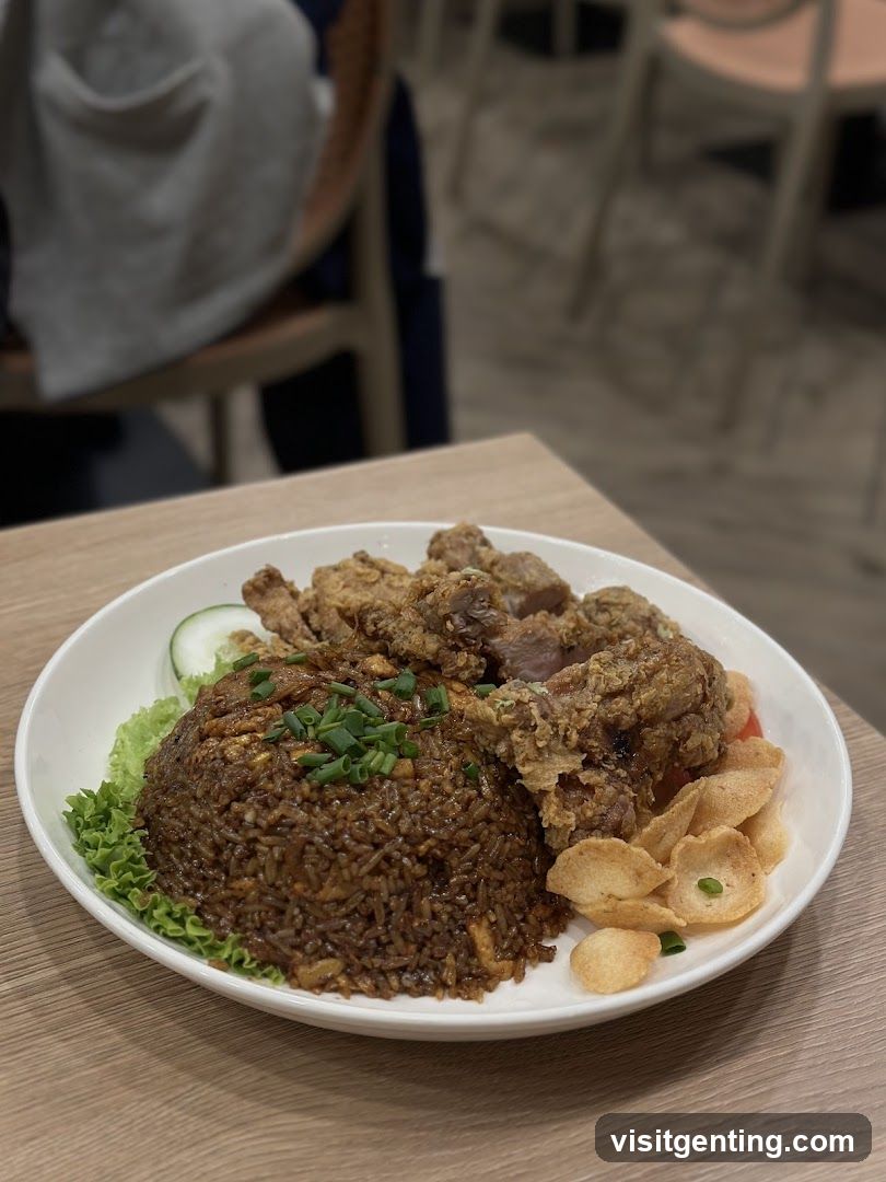 Food Plate in Restaurant Interior