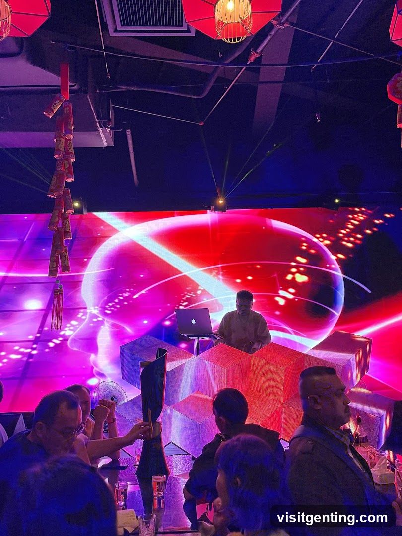 Interior of a vibrant entertainment venue