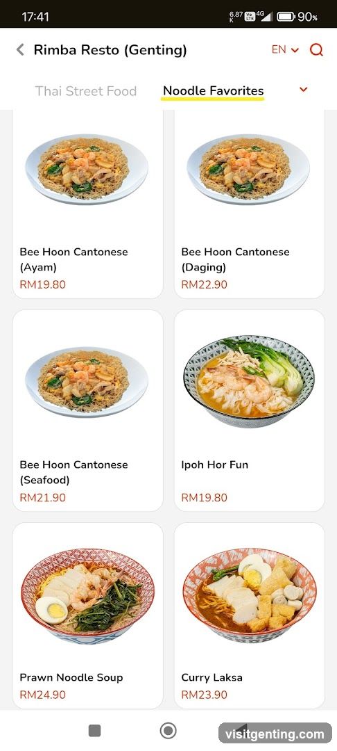 Rimba Resto (Genting) Noodle Favorites