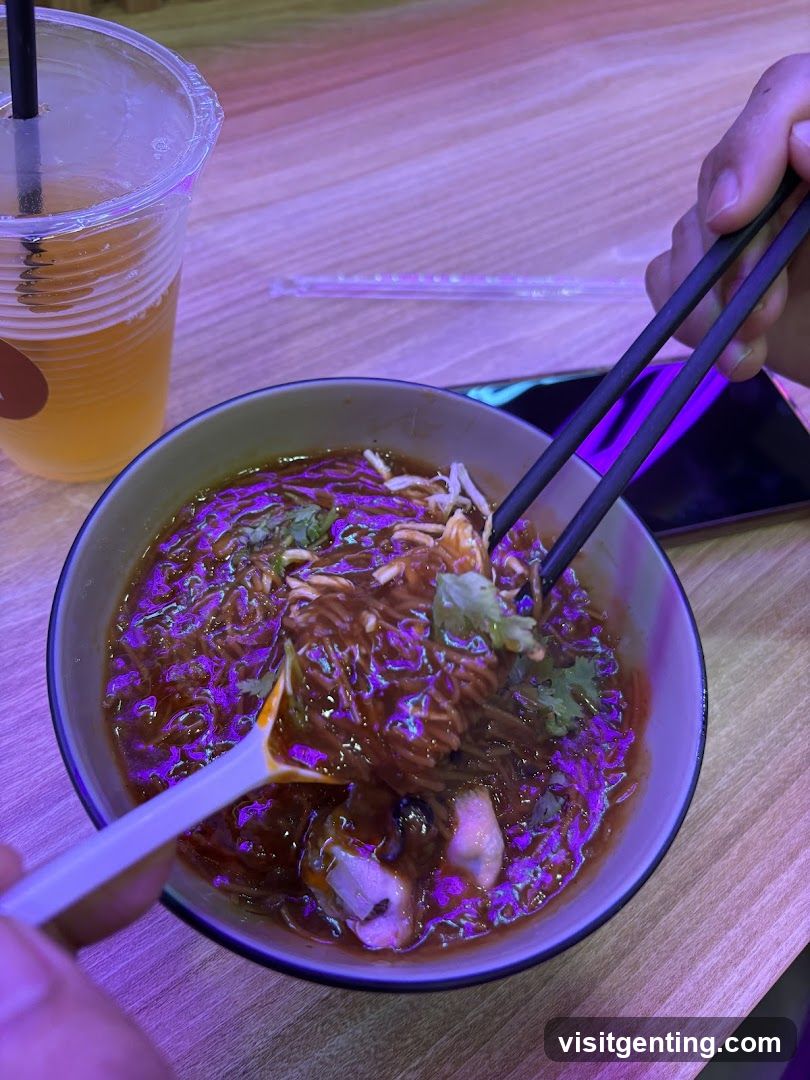 Food and drink at a restaurant