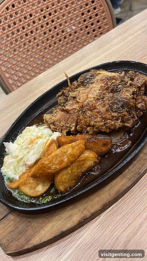 Food served on a plate