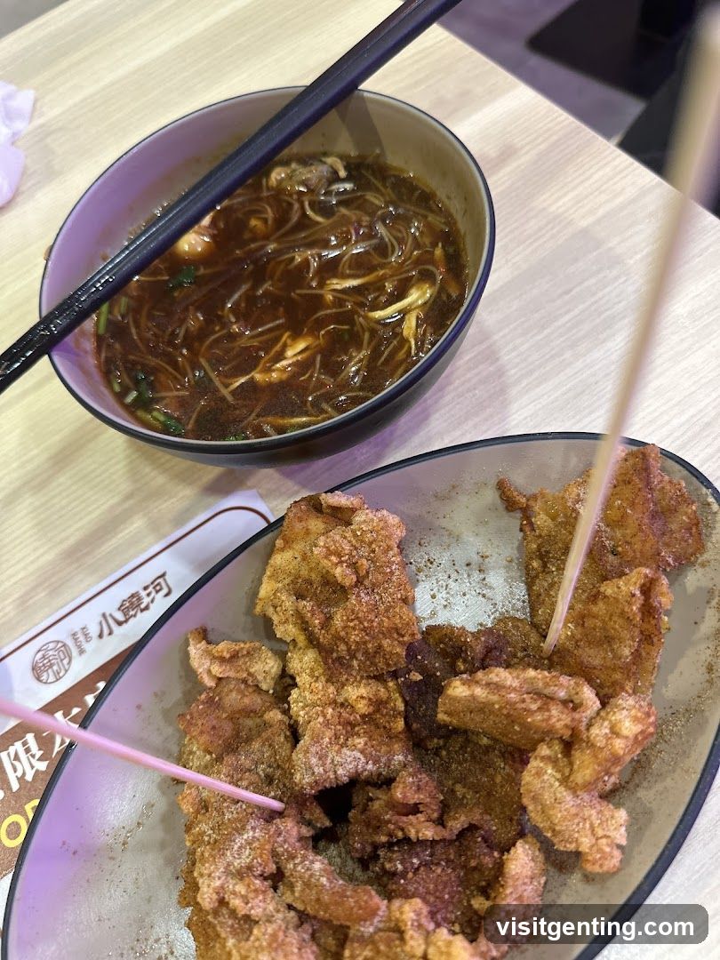 Food at a restaurant