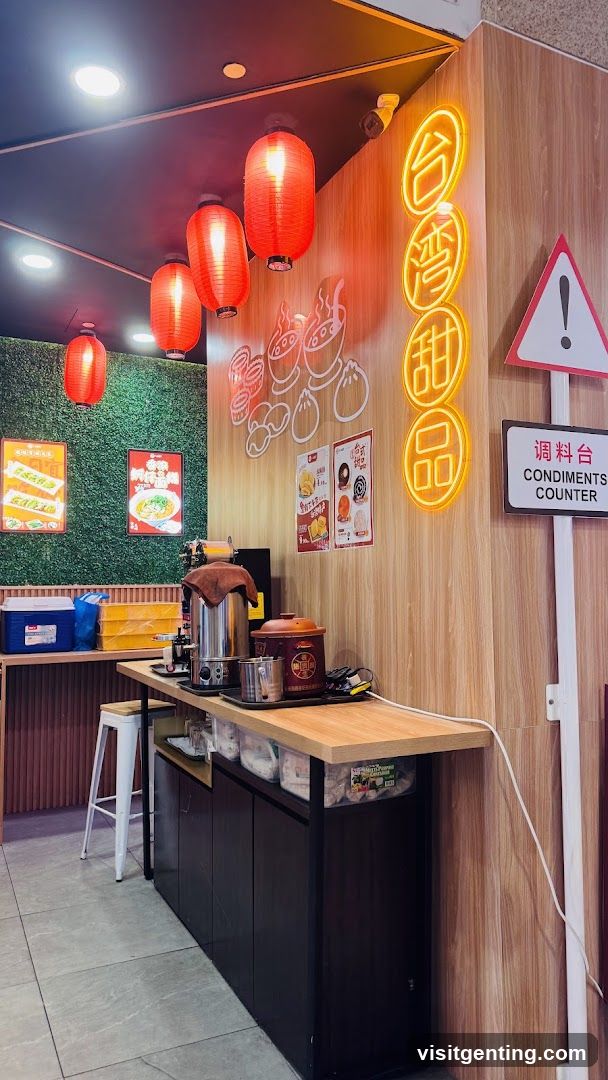 Interior of a food establishment