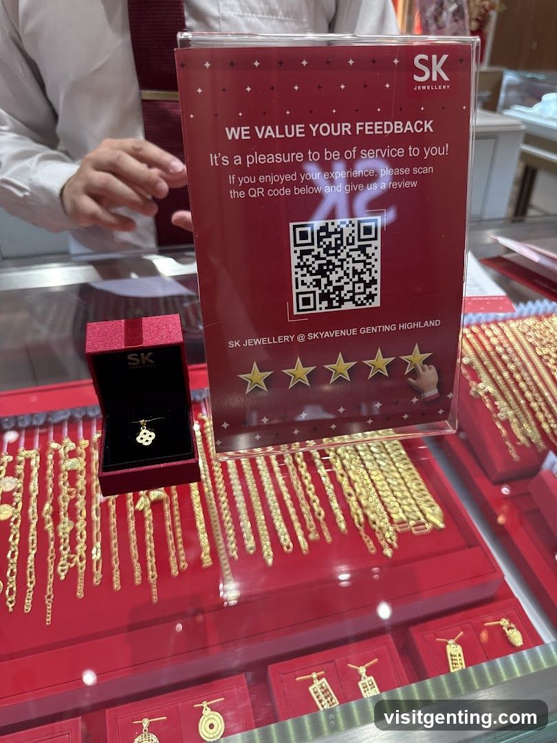 SK Jewellery Feedback Sign