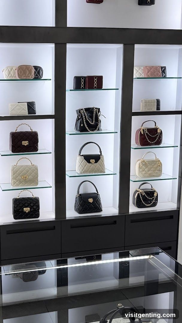 Handbag Display in Retail Store