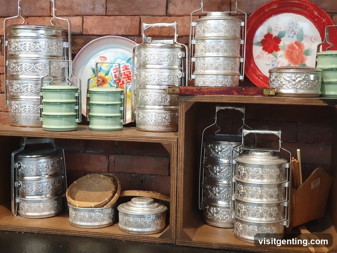 Vintage Lidded Containers Display