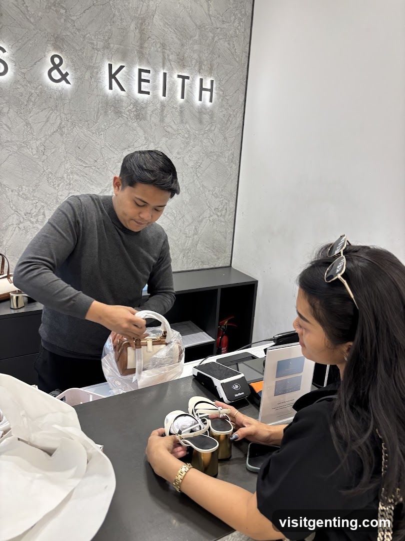 Customer at counter
