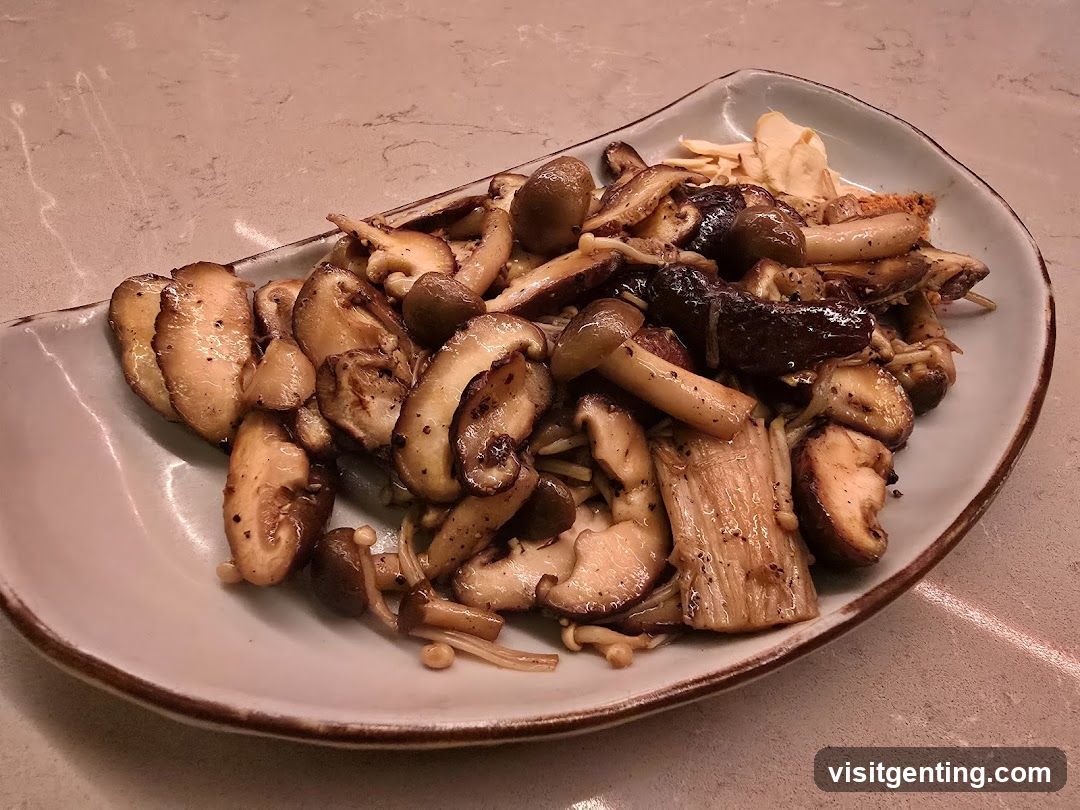 Mushroom Dish on Plate