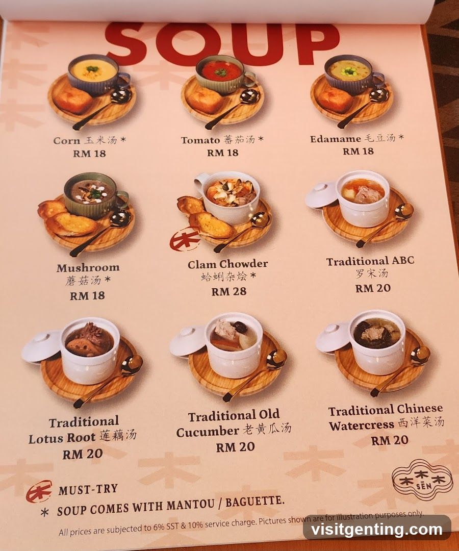 Soup Menu