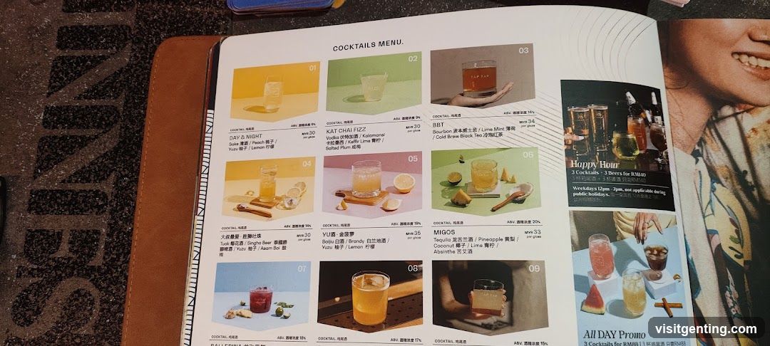 Cocktails Menu