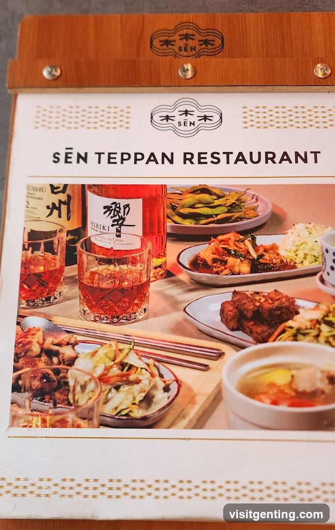 Sên Teppan Restaurant Menu Cover