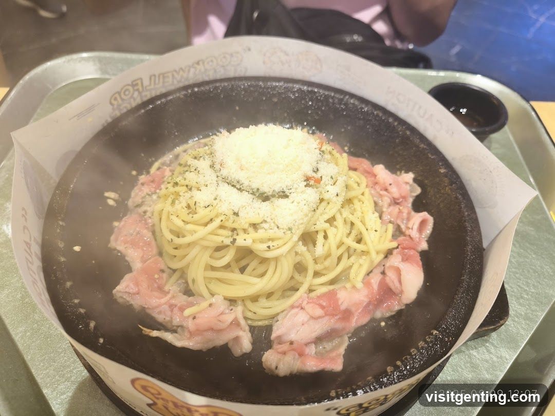 Food served in a stone pot