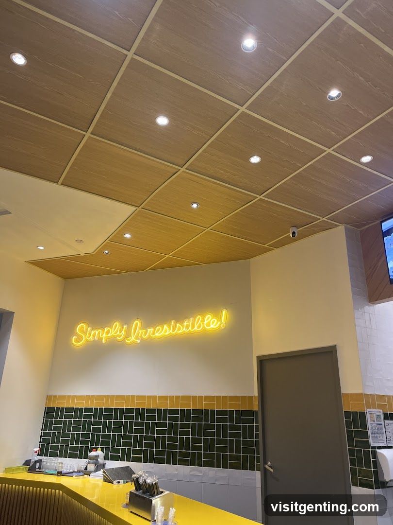Interior of a café or food establishment