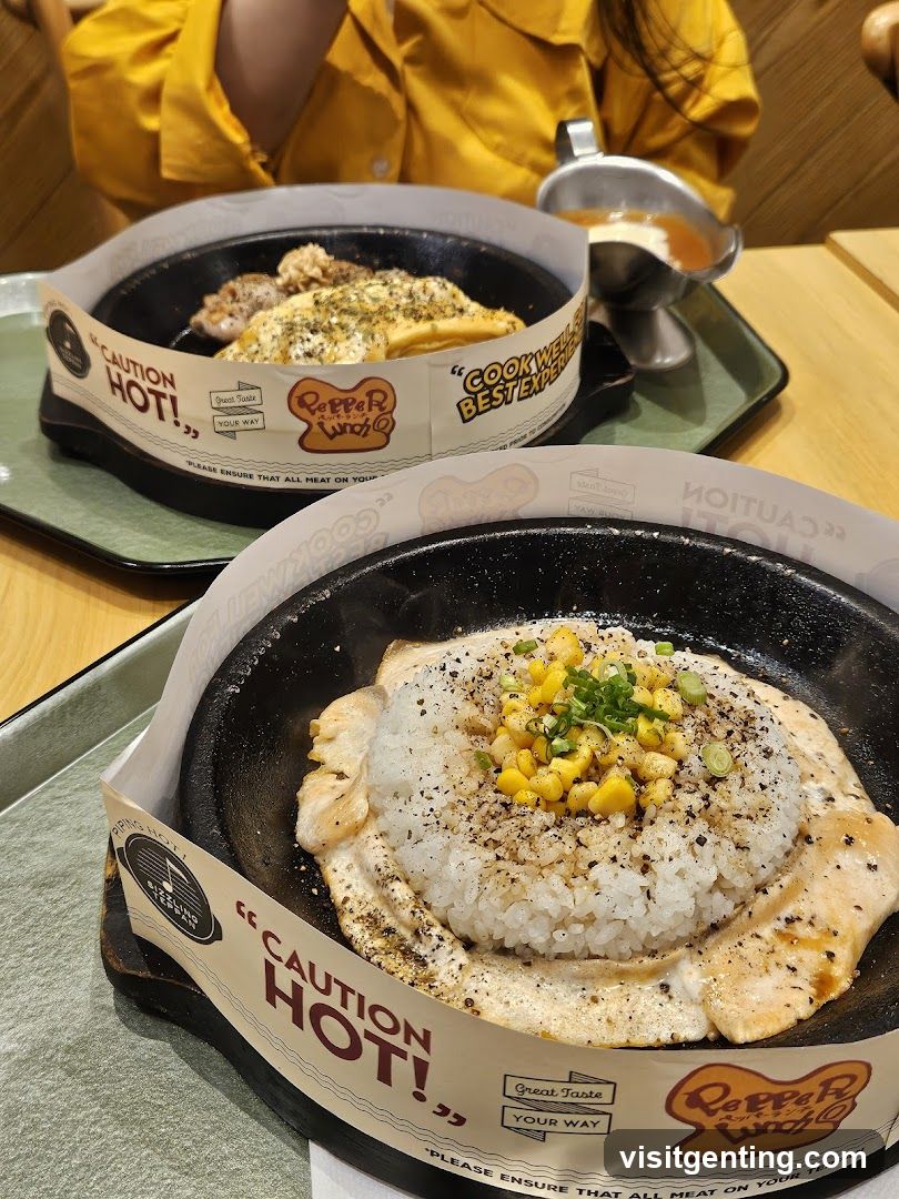 Pepper Lunch Interior Meal Display
