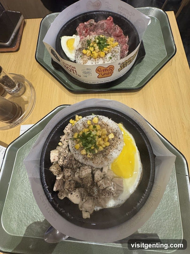 Food served at restaurant