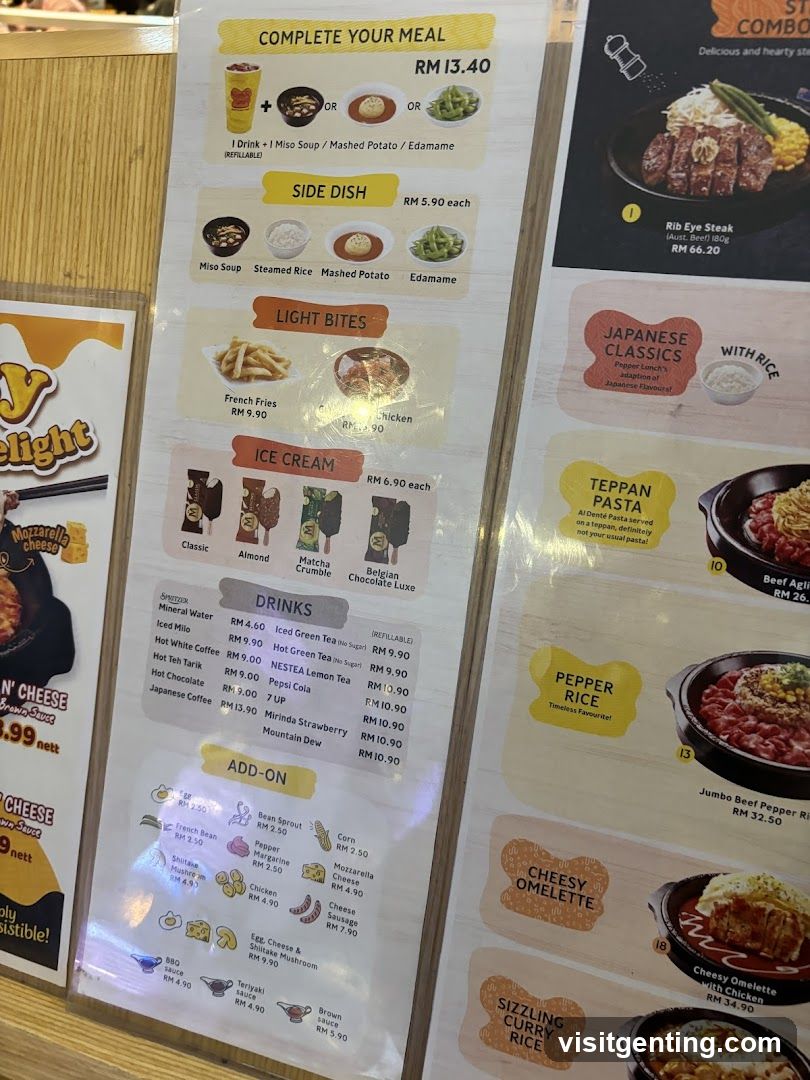 Restaurant Menu Board