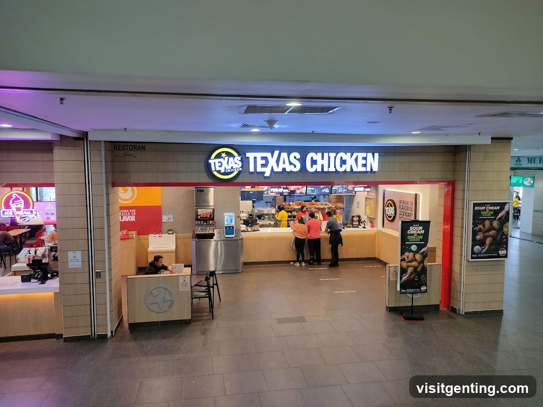 Texas Chicken storefront interior view