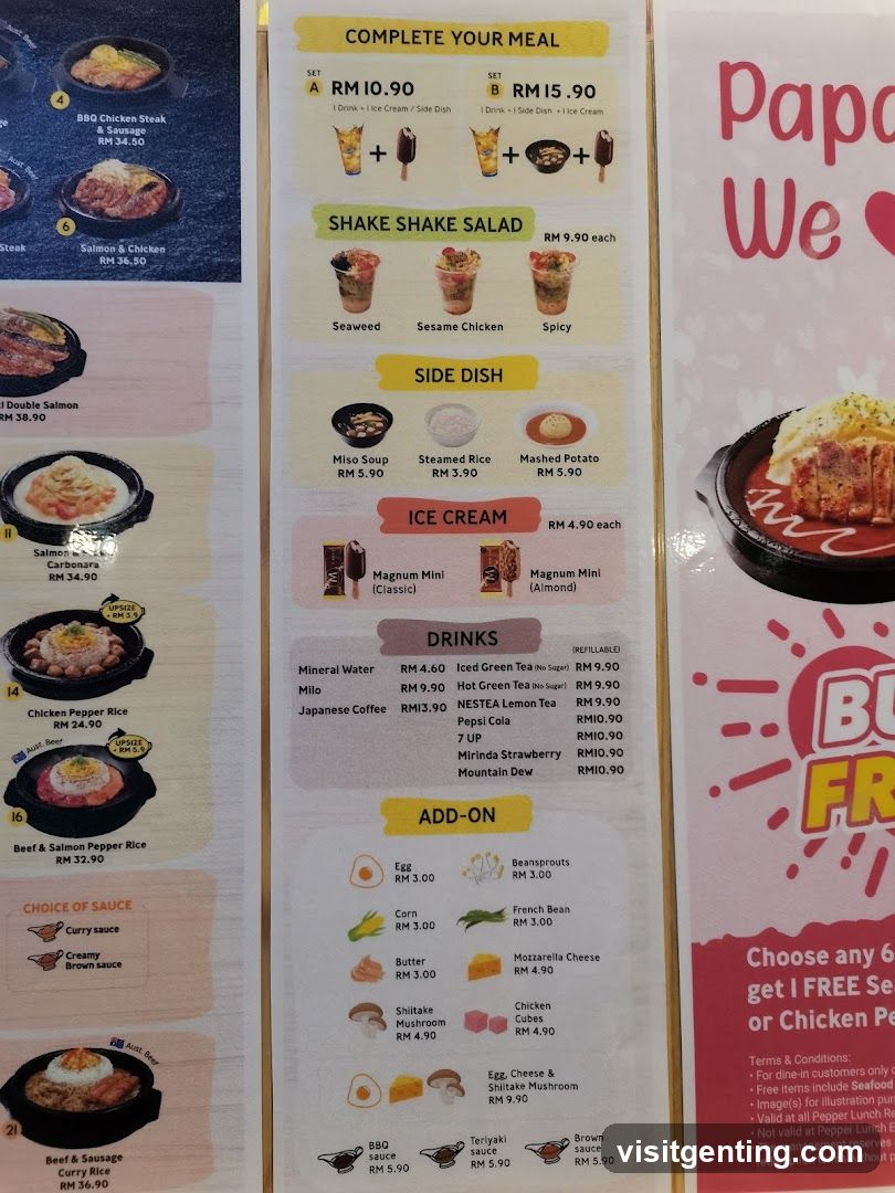 Restaurant Menu Board