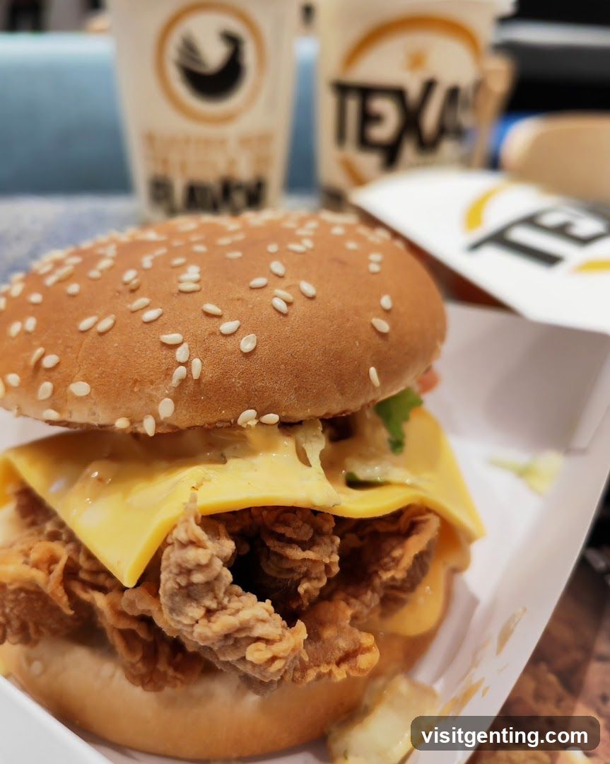 Chicken Burger with Cheese