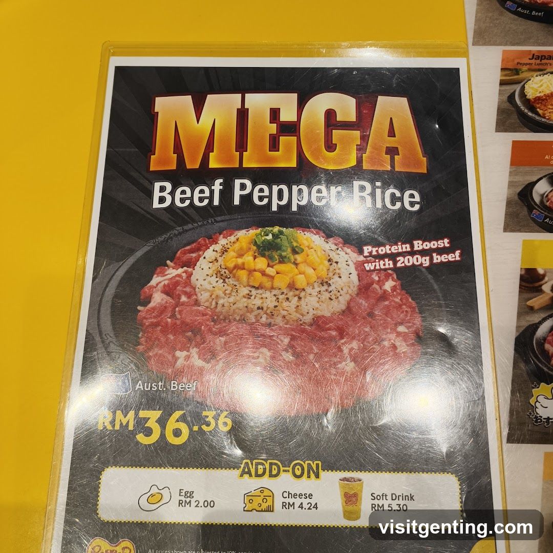 Mega Beef Pepper Rice Menu Item