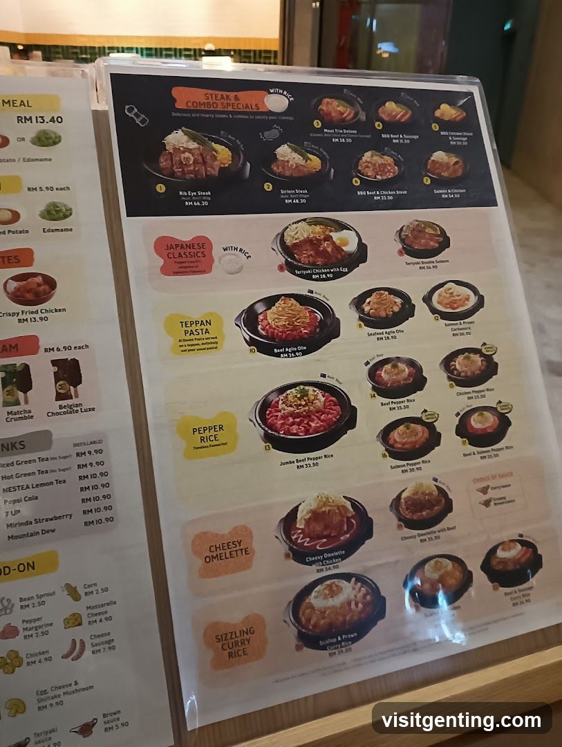 Restaurant Menu Board