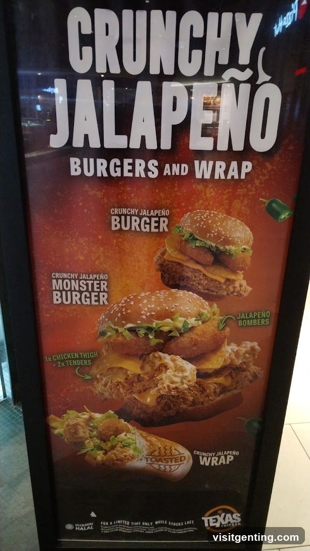 Crunchy Jalapeño Burger and Wrap Advertisement