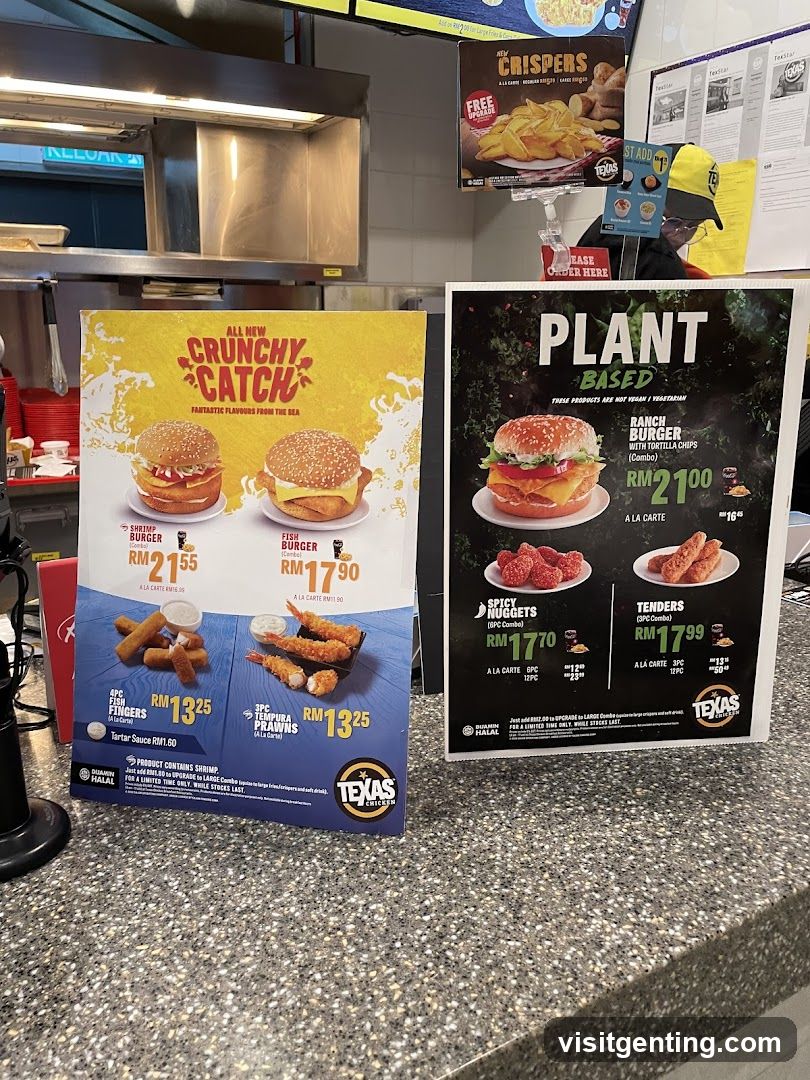 Texas Chicken Menu Boards