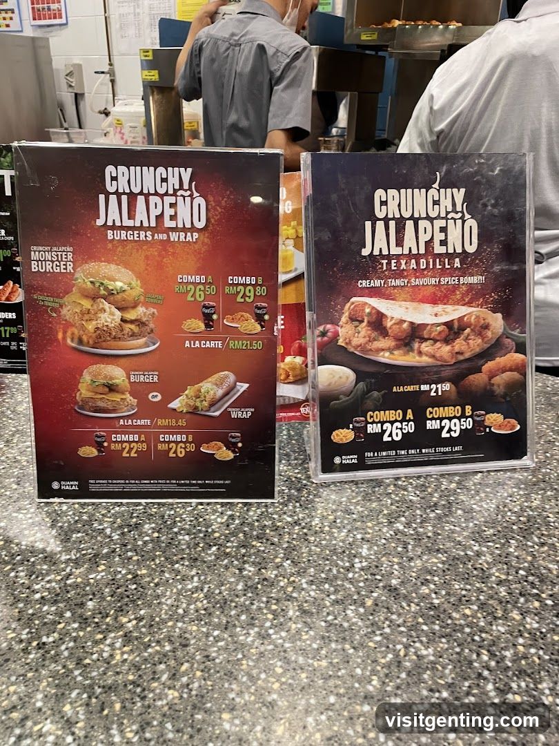 Restaurant Interior Menu Displays