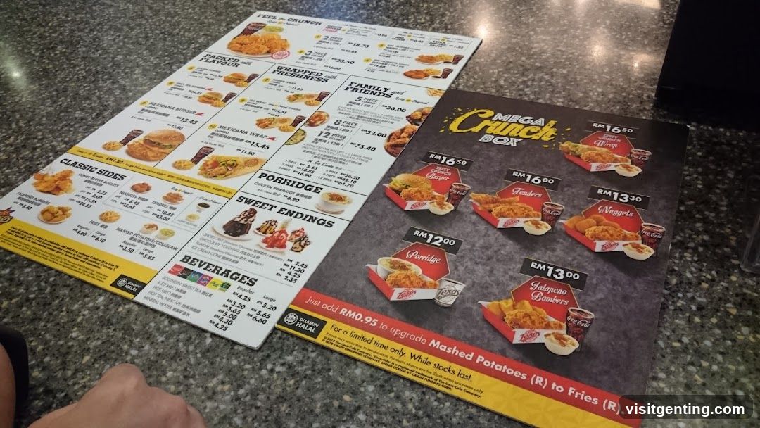 Restaurant Menu and Promotional Board
