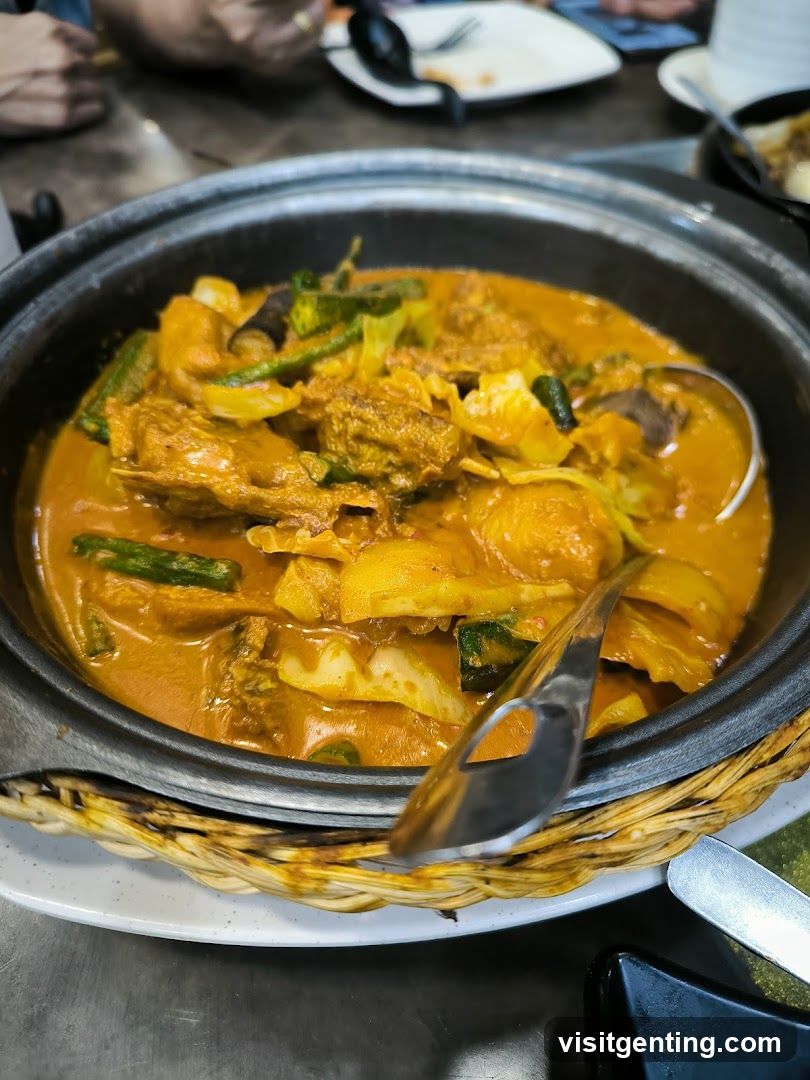 Food dish in a clay pot