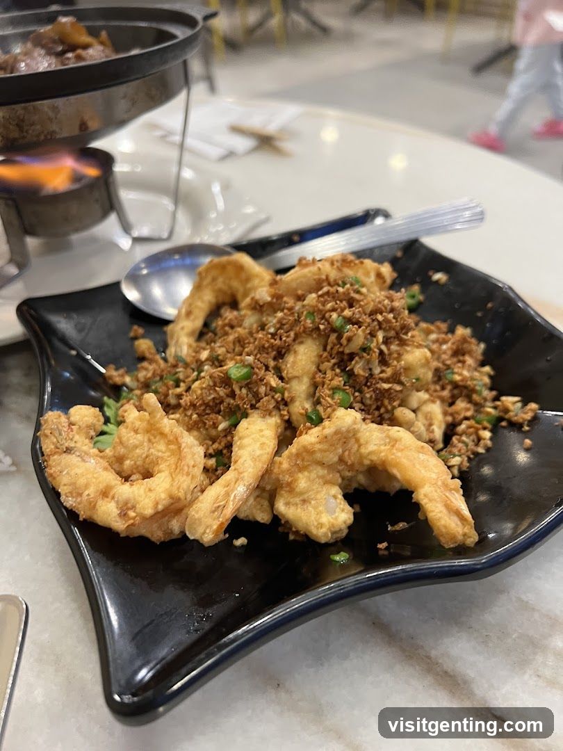 Dish in restaurant interior