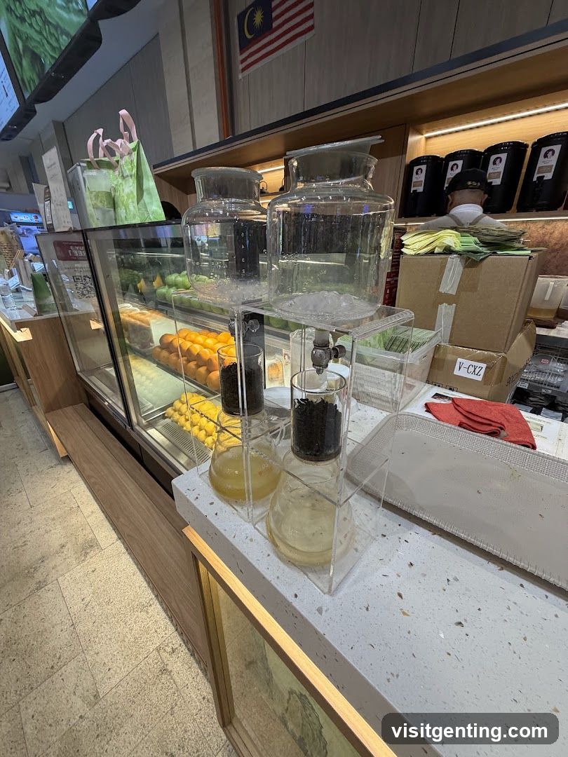 Interior of beverage shop