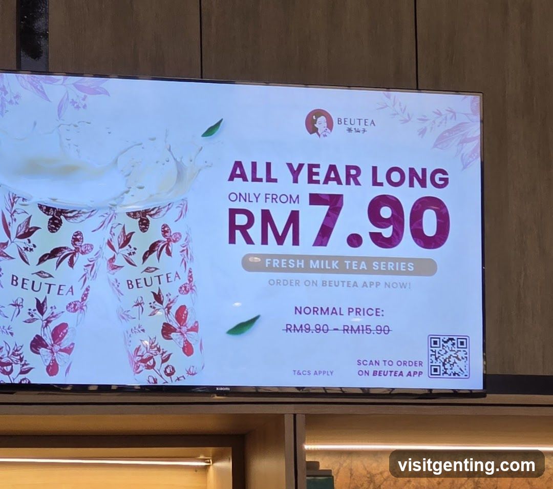 Beutea Fresh Milk Tea Promotion Display