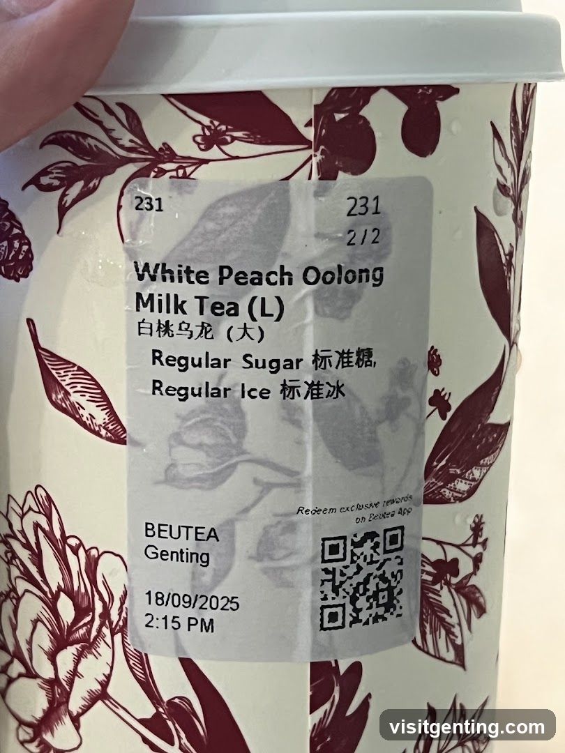 Beutea Genting Cup Label