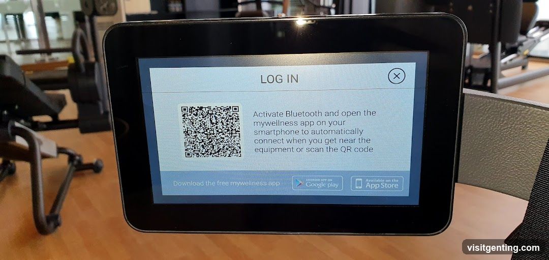 Gym Login Screen