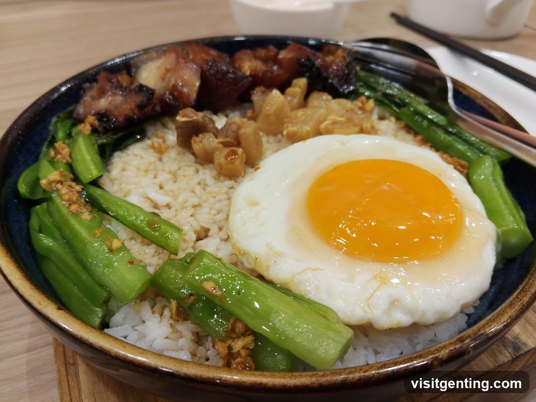 Bowl of Rice with Egg and Vegetables
