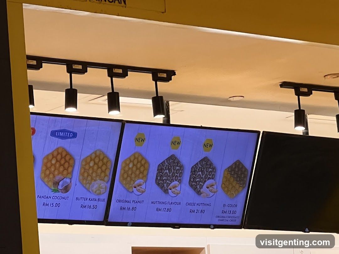 Waffle Menu Display