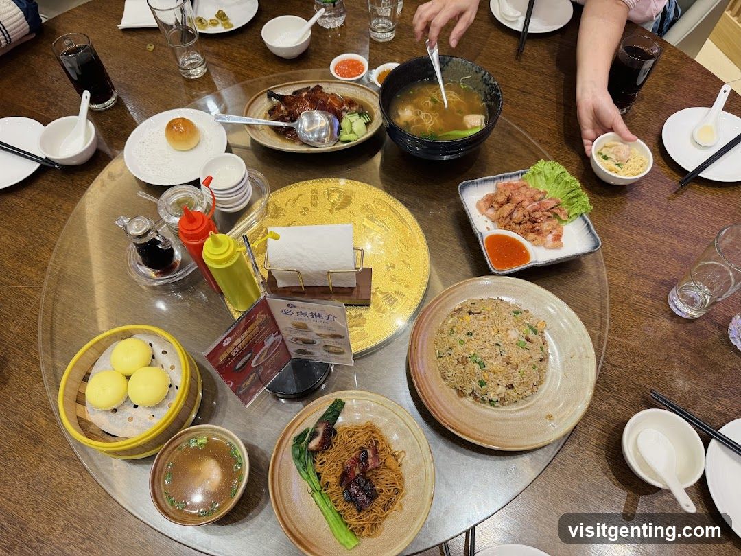 Dining Table with Chinese Cuisine