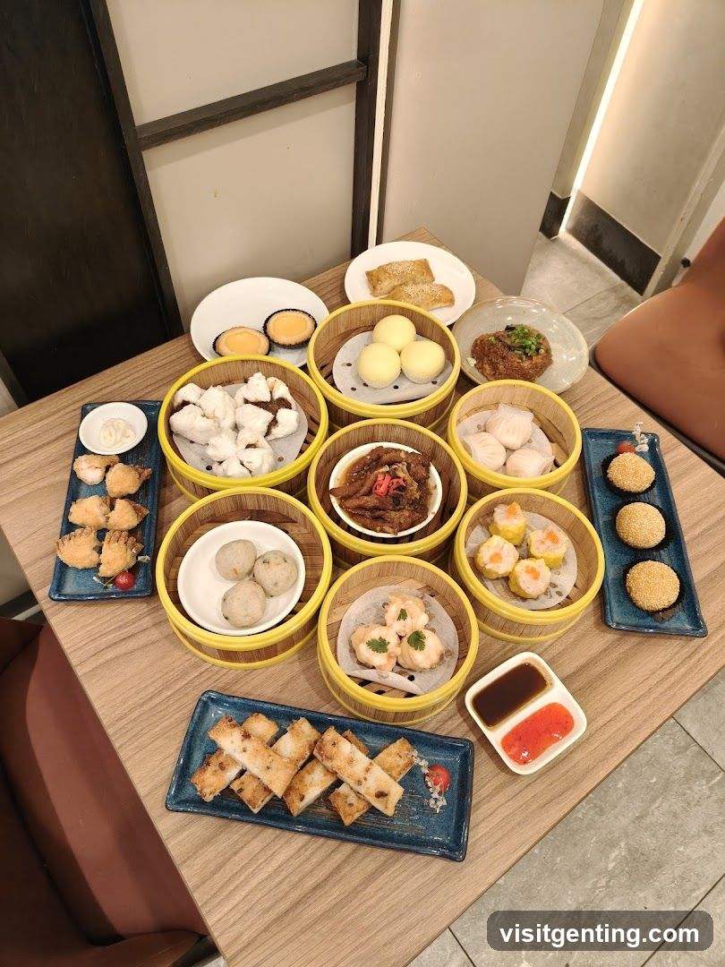 Dumpling Spread on Table