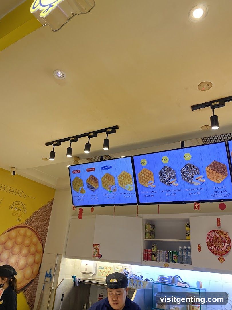 Interior of a food stall