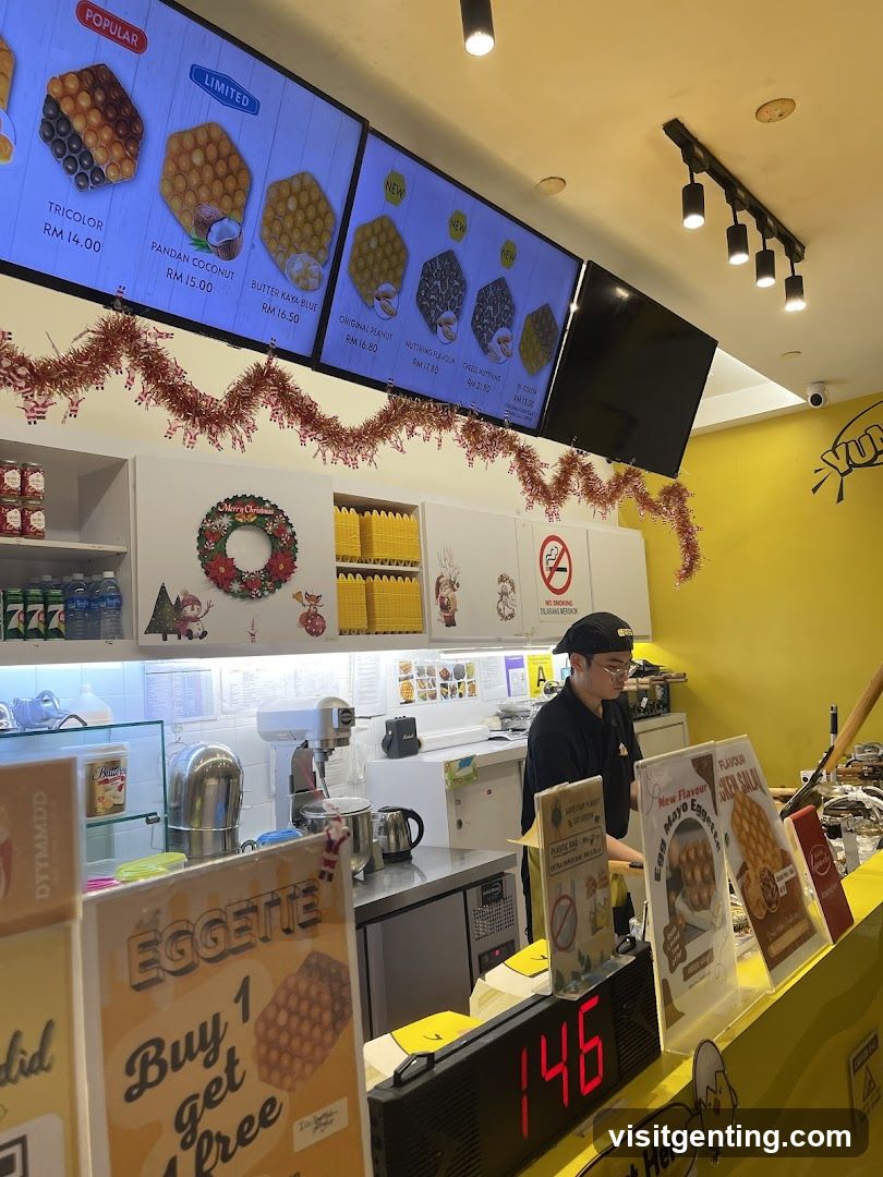 Interior of a food stall