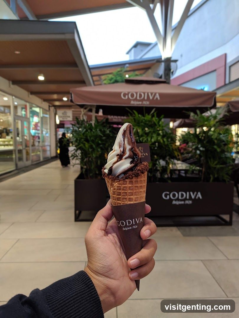 Godiva Ice Cream in Mall