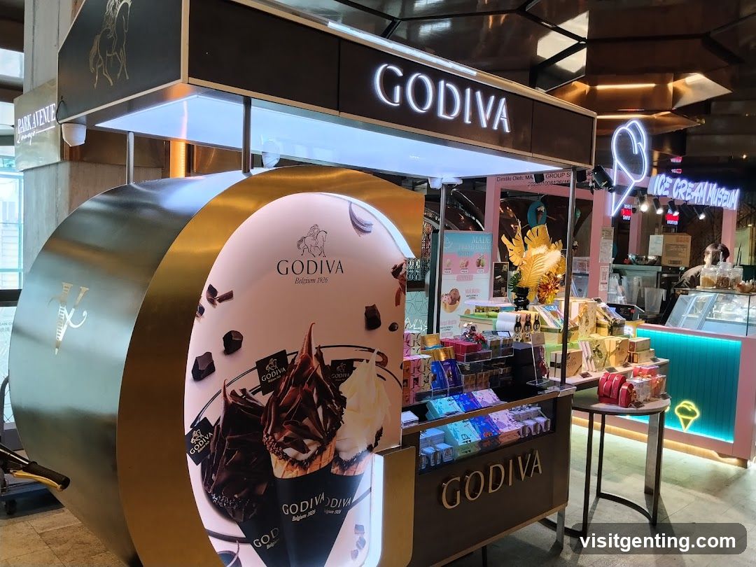 Godiva Chocolate Stand