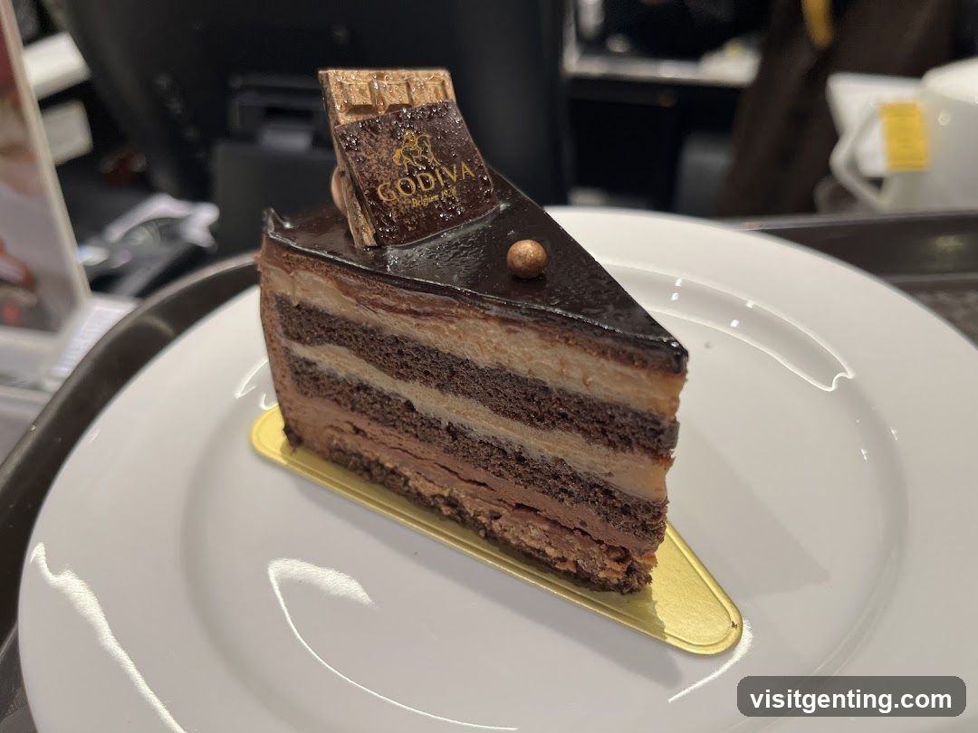 Godiva Chocolate Cake Slice